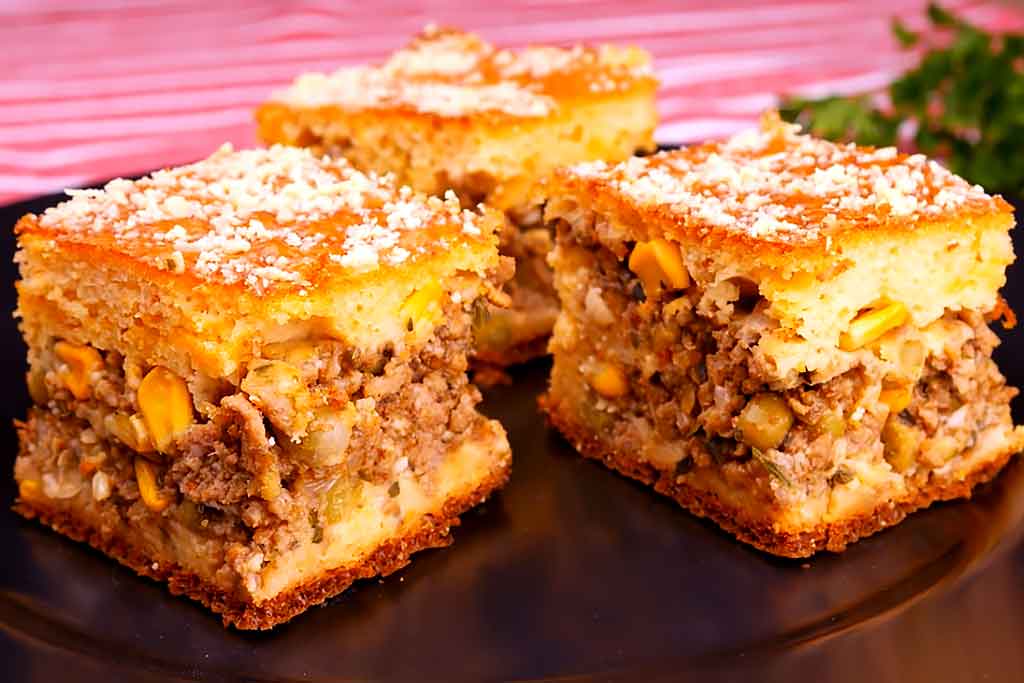 Torta de Liquidificador com Carne Moída