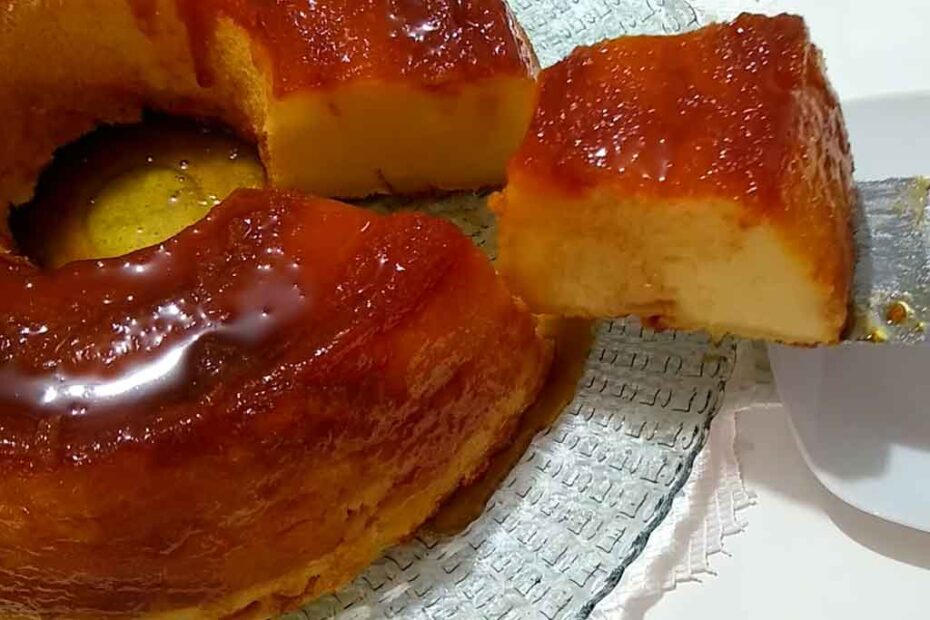 Bolo de Aipim Cremoso Caramelizado