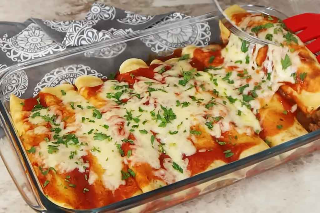 Receita de Panqueca de Carne Moída