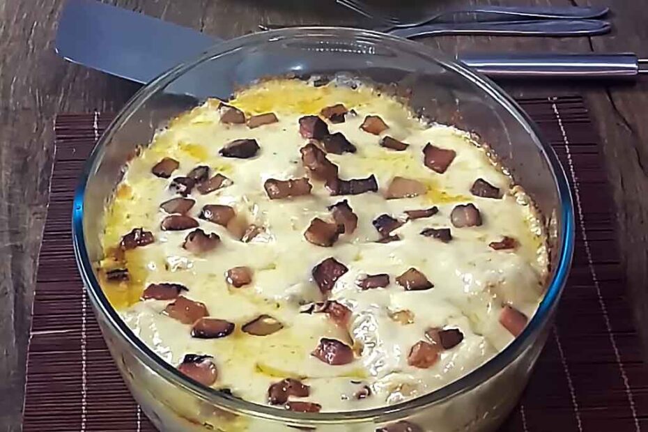 Mandioca Gratinada ao Forno