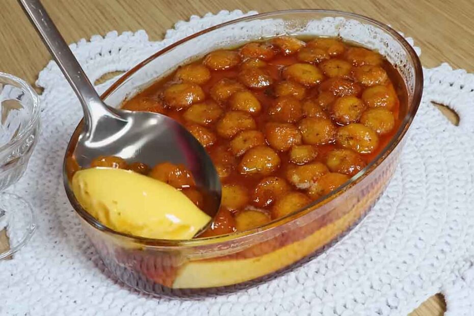 Sobremesa de Banana com Caramelo