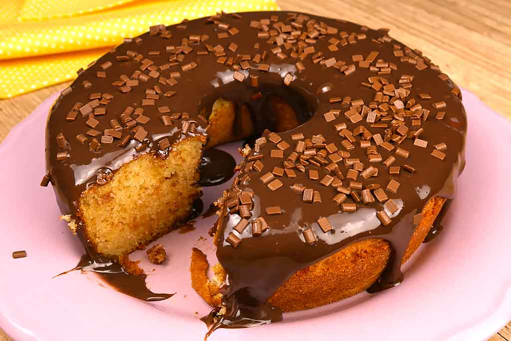 Bolo de Baunilha na Airfryer