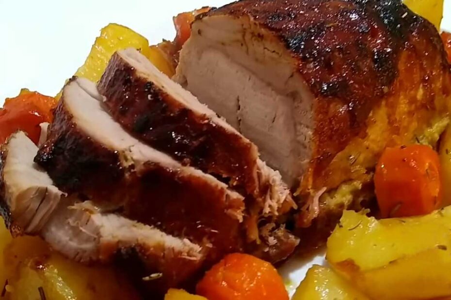 Lombo Suculento com Batatas Douradas