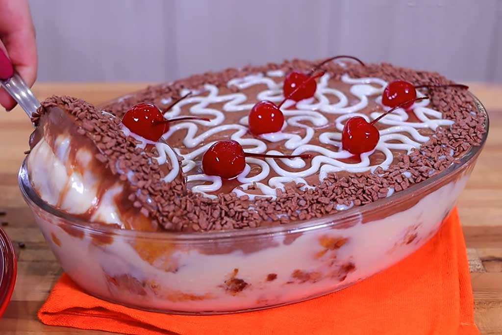 Pavetone de Creme com Chocolate