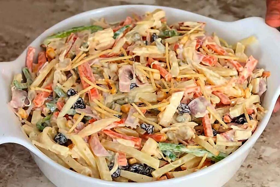 Salpicão de Frango Natalino