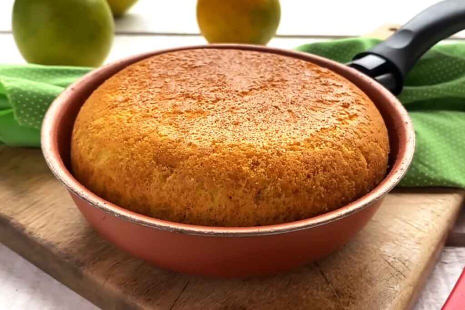 Bolo de Laranja de Frigideira