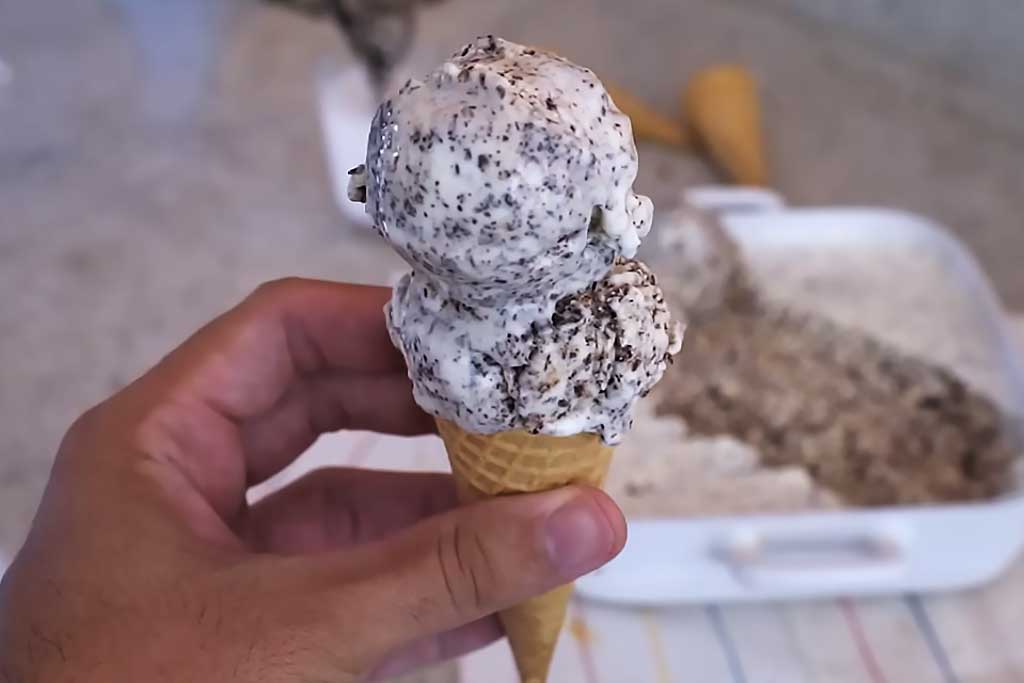 Sorvete de Flocos Cremoso