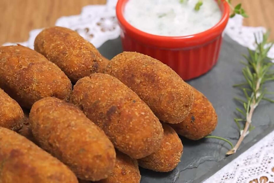 Delicioso Croquete de Carne Moída