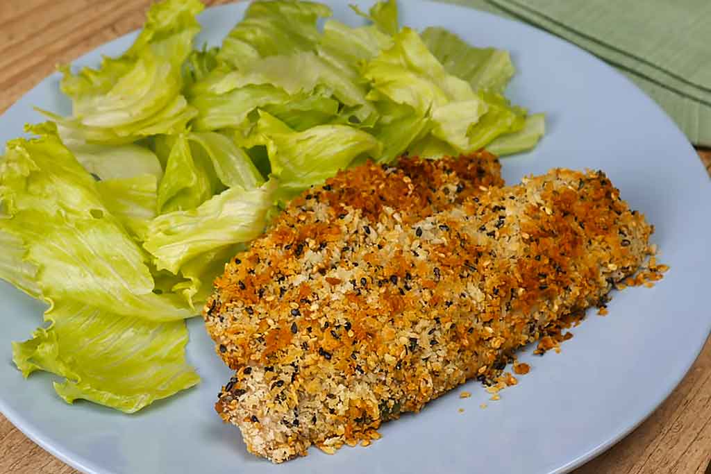 Peixe Crocante com Gergelim