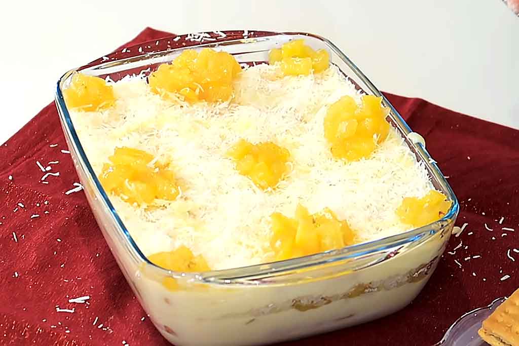 Pavê de Abacaxi com Coco