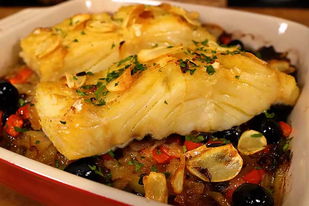 Receita de Bacalhau ao Forno