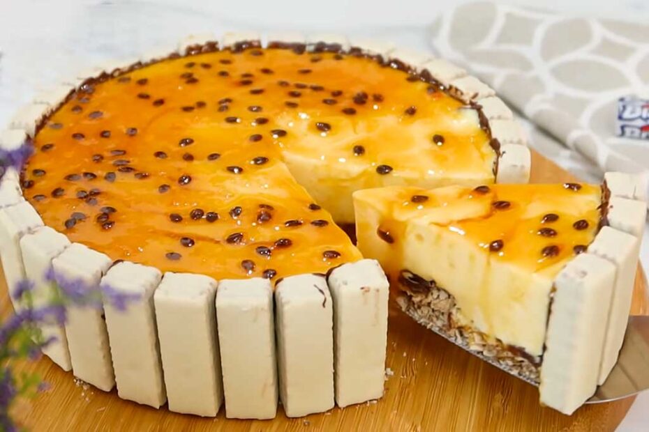 Torta Gelada de Maracujá