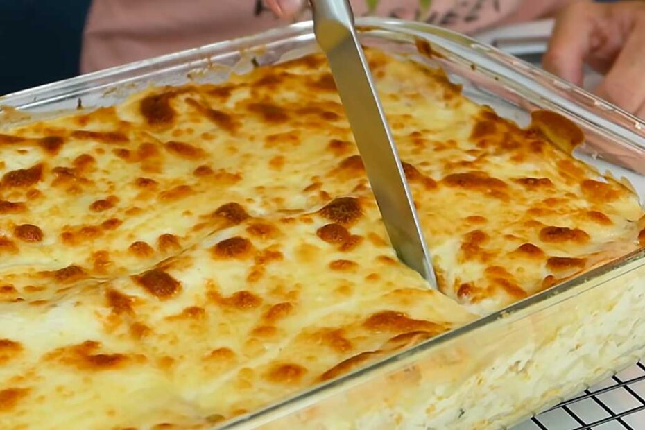 Lasanha de Frango com Molho de Queijo