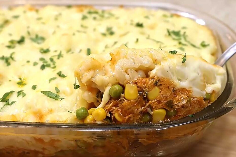 Receita de Macarrão com Frango e Queijo