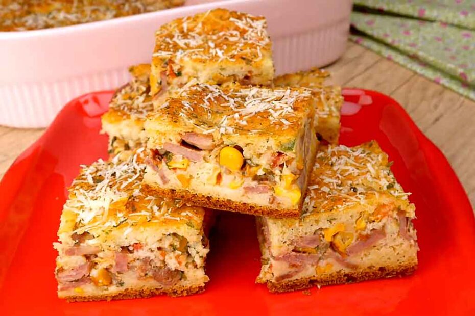 Receita de Torta de Liquidificador com Calabresa