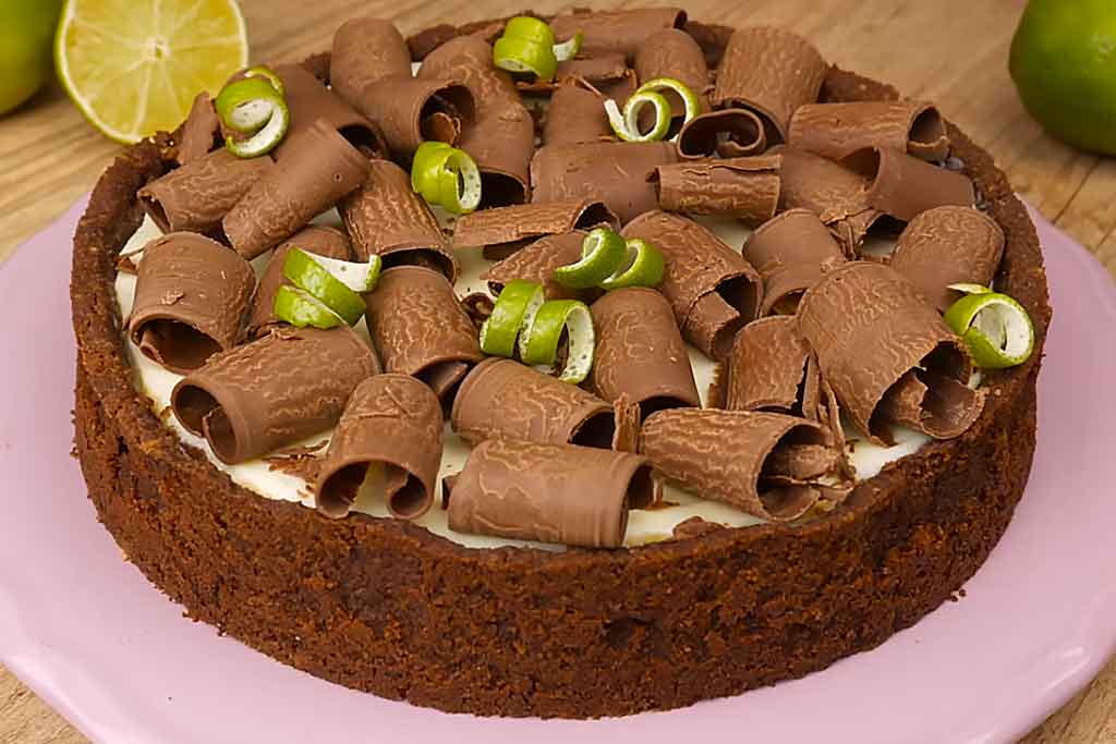 Torta Mousse de Chocolate com Limão