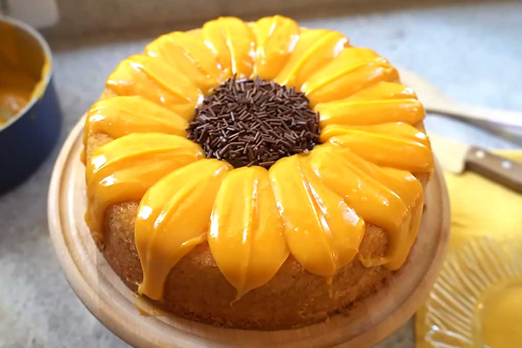 Bolo de Girassol