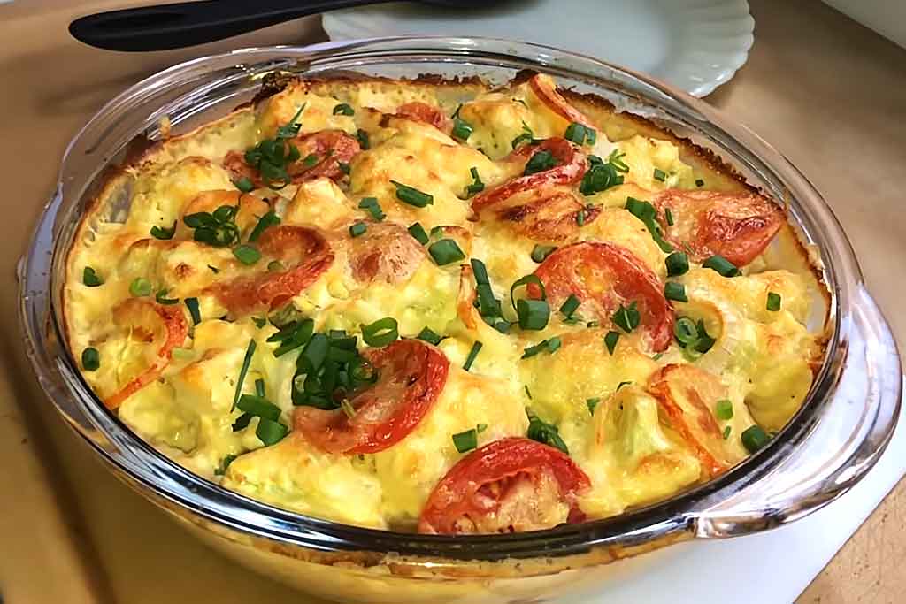 Couve-Flor Cremosa ao Forno