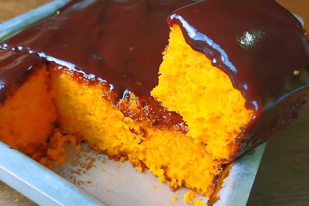 Delicioso Bolo de Cenoura