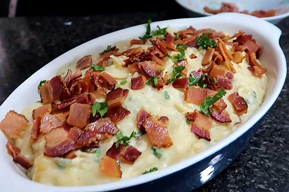 Mandioca Cremosa com Bacon