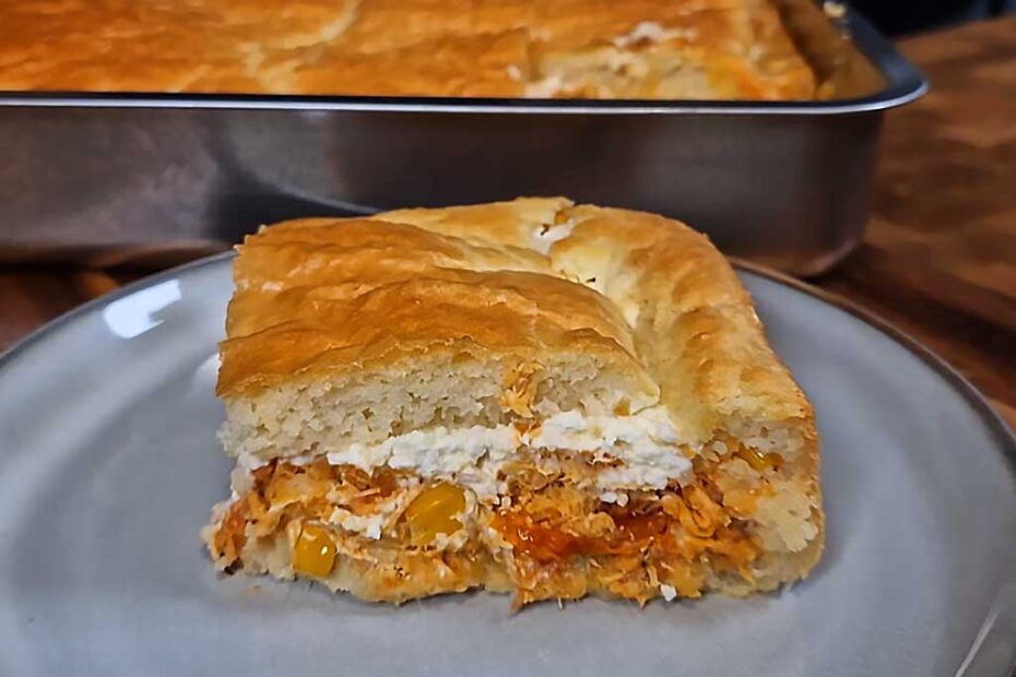 Torta de Frango com Requeijão no Liquidificador