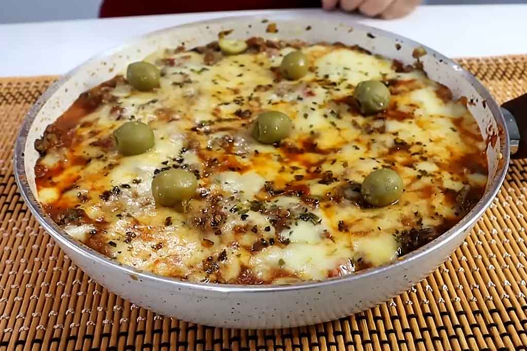 Carne Moída à Parmegiana