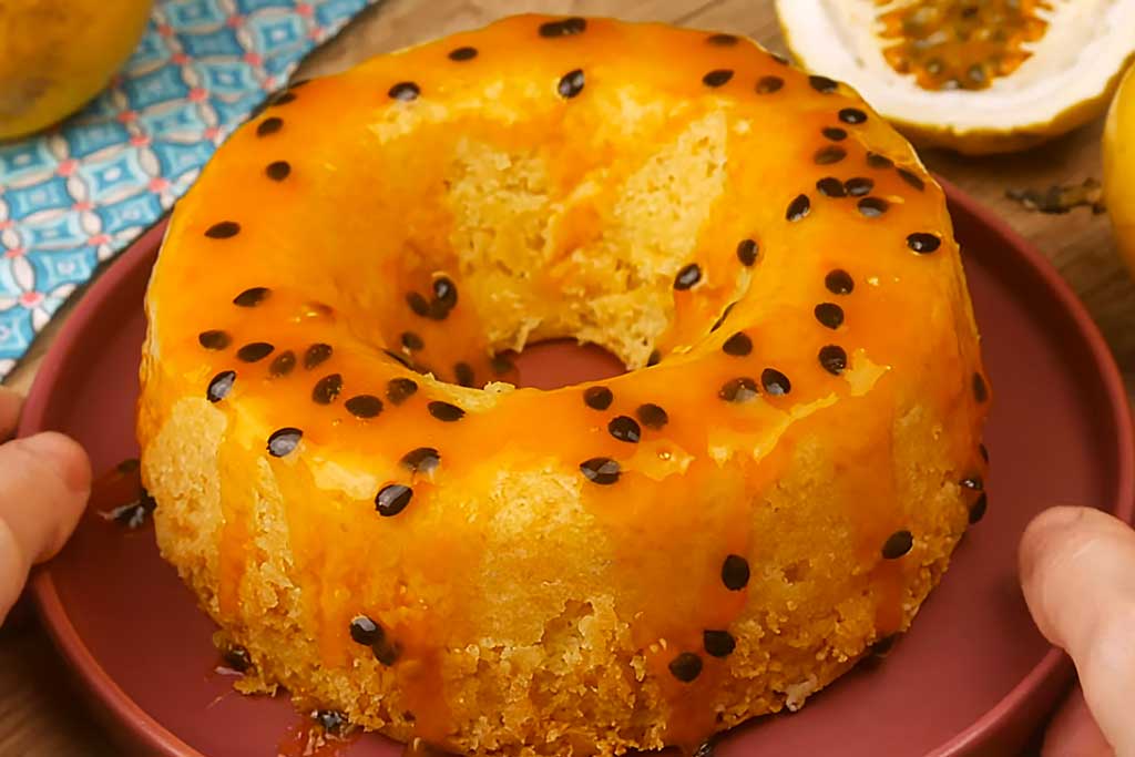 Bolo de Maracujá na Air Fryer