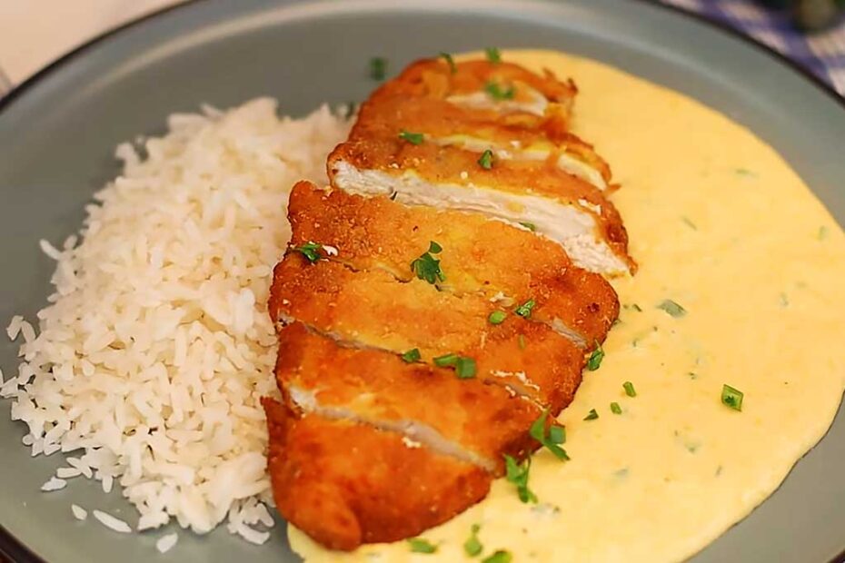 Creme de Milho com Frango à Milanesa