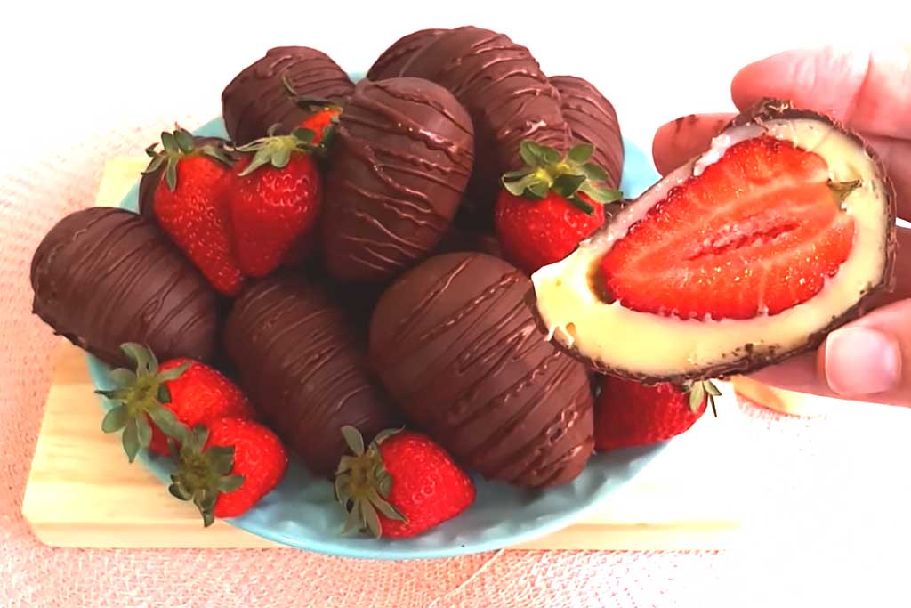 Bombom de Morango Delicioso