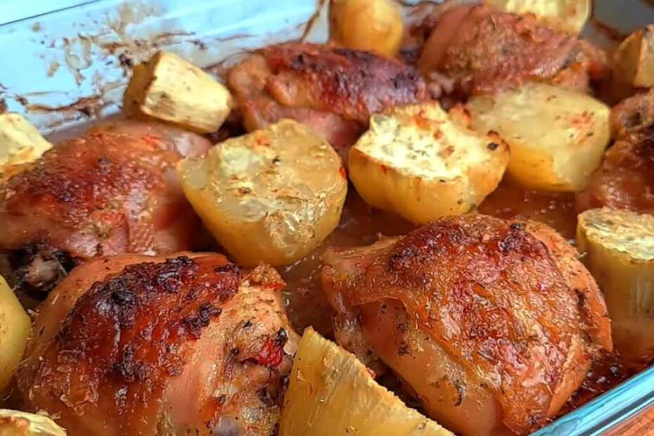Frango Assado com Batatas Perfeitas