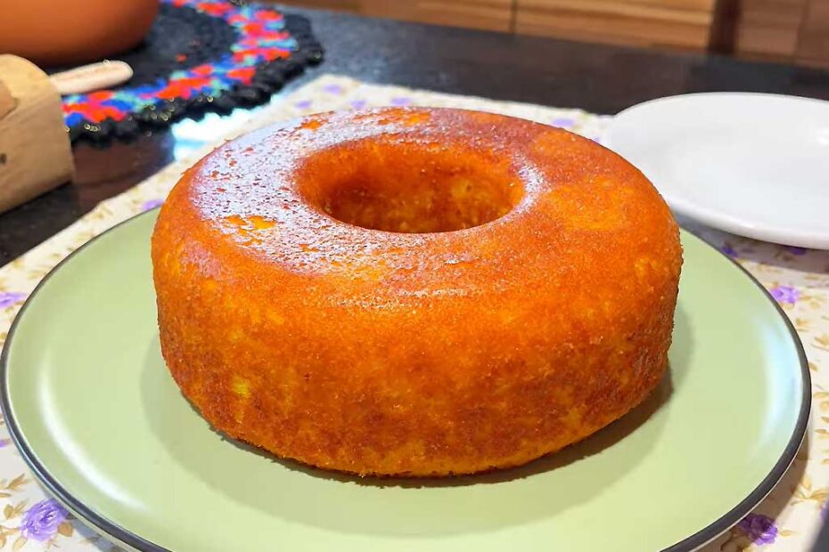 Bolo de Fubá Simples Sem Lactose