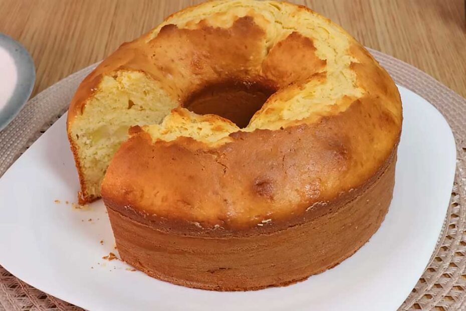 Receita de Bolo Creme de Banana