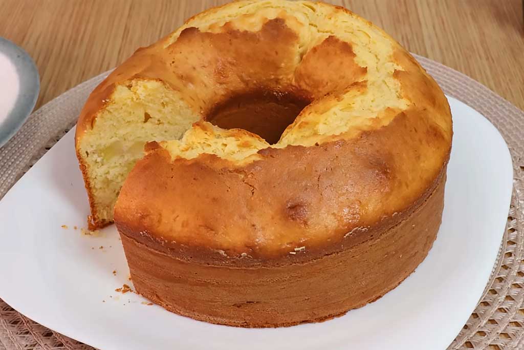 Receita de Bolo Creme de Banana