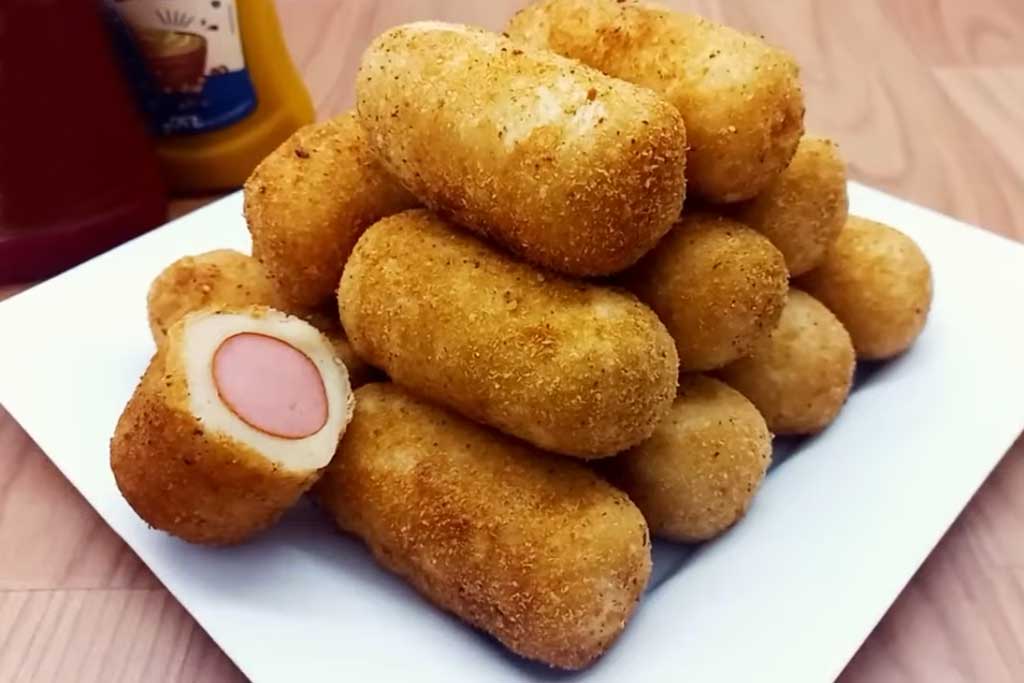 Salgado de Salsicha Fácil e Crocante