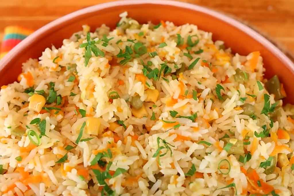 Arroz com Legumes Colorido e Nutritivo