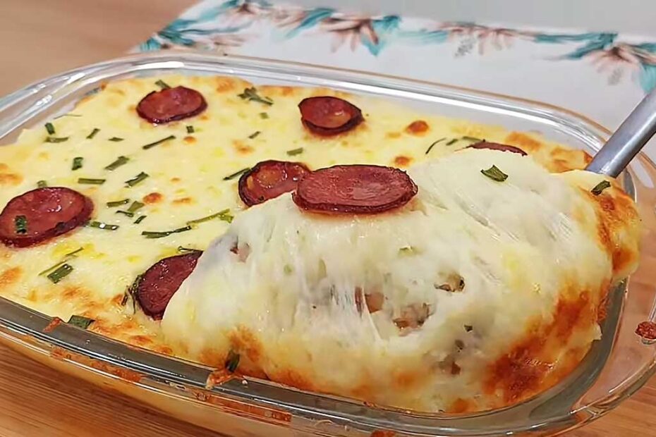 Escondidinho de Linguiça