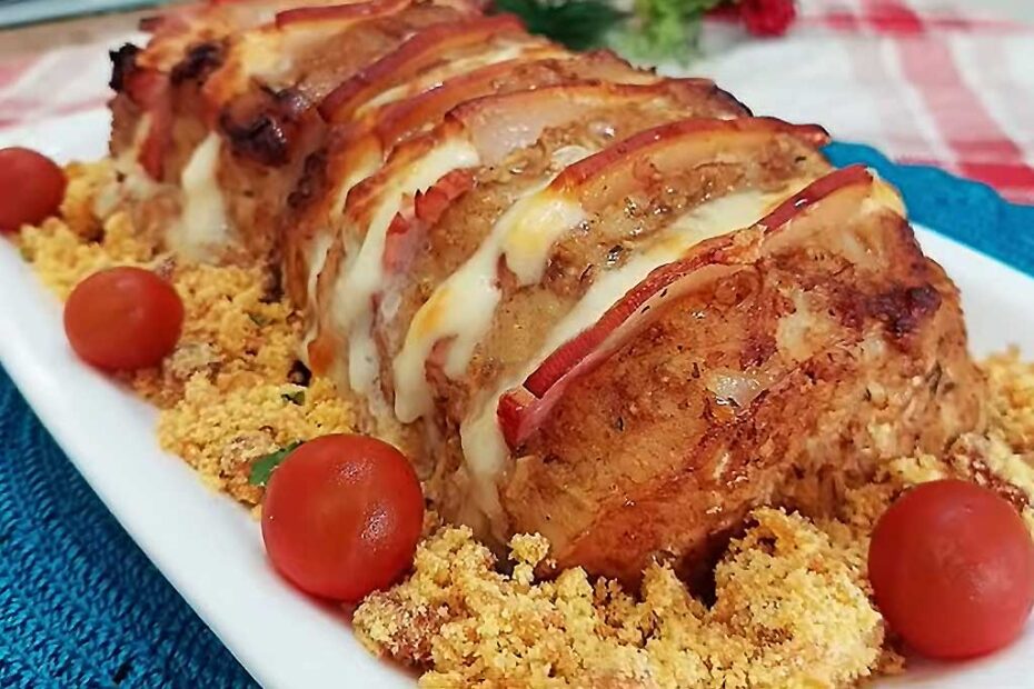 Lombo Suíno Recheado com Bacon