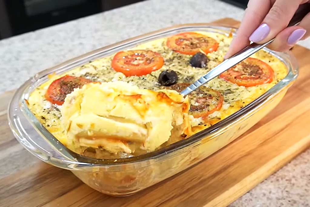 Batata Gratinada de Forno