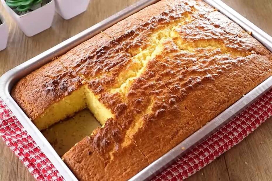 Bolo de Maizena com Fubá
