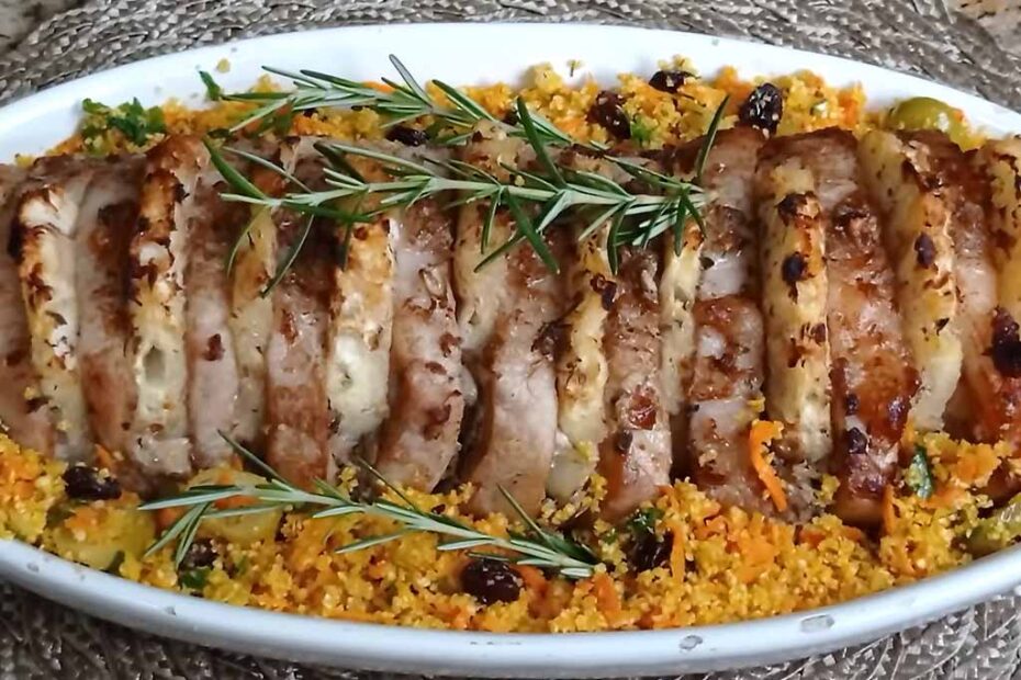 Lombo Assado com Abacaxi