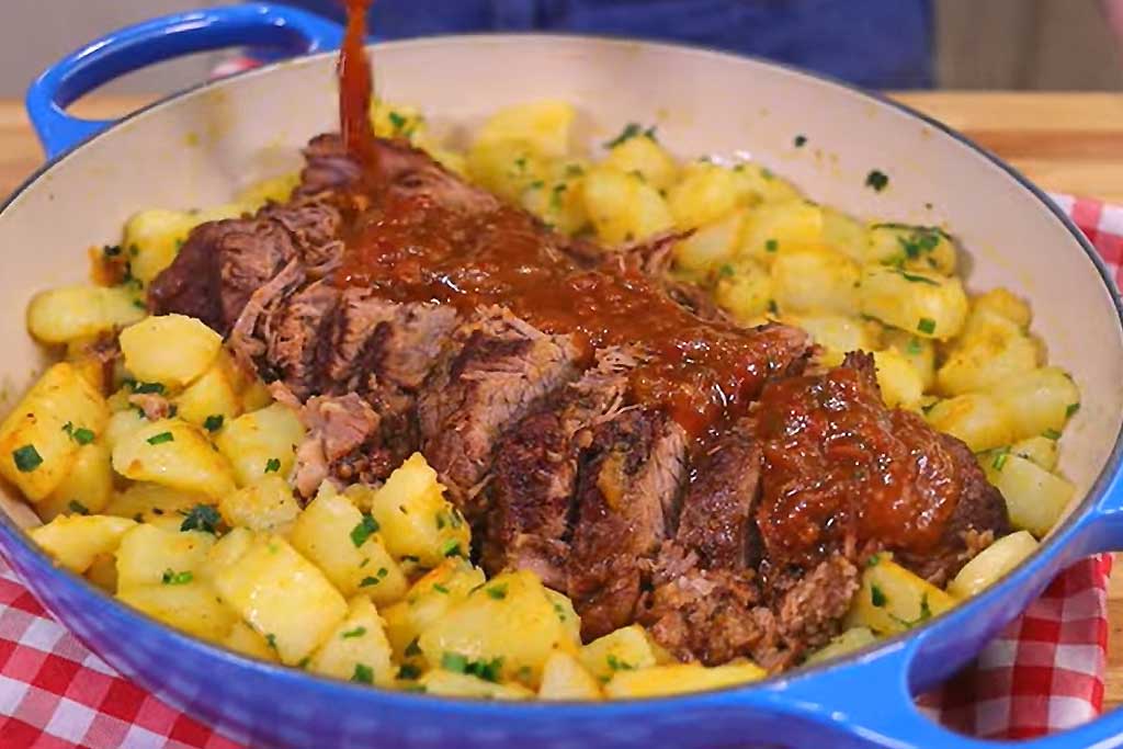 Maminha na Panela de Pressão com Batatas