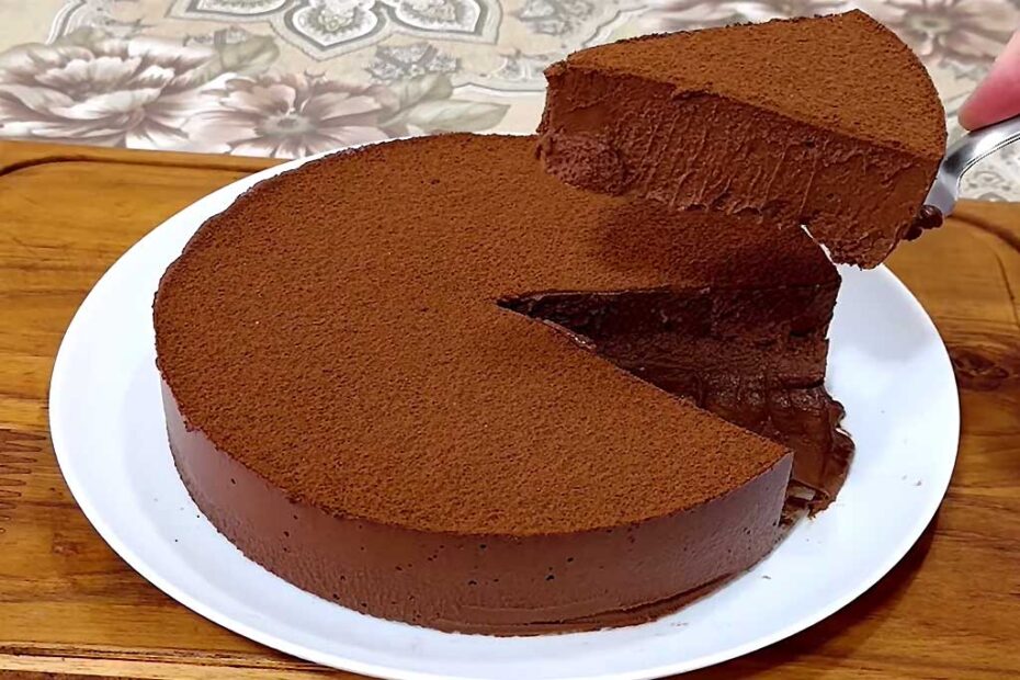 Torta Mousse de Chocolate com Maçã
