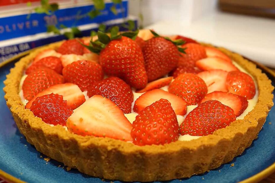 Torta de Morango Cremosa