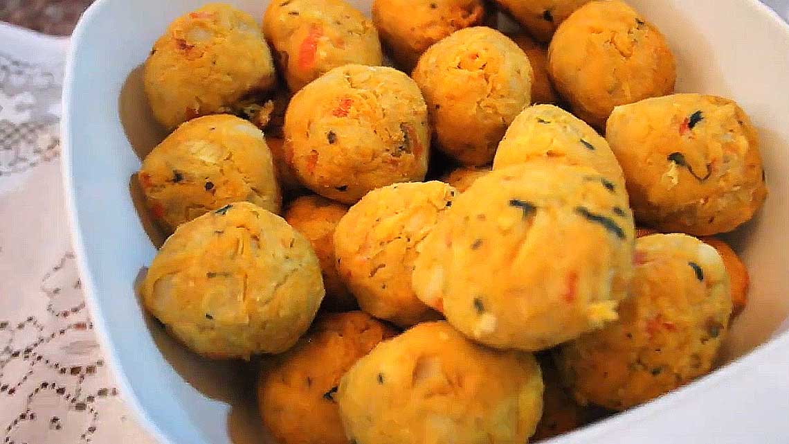 Bolinhos de Batata Doce com Frango