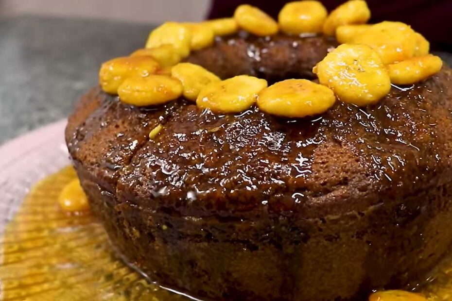 Bolo de Banana Caramelizado