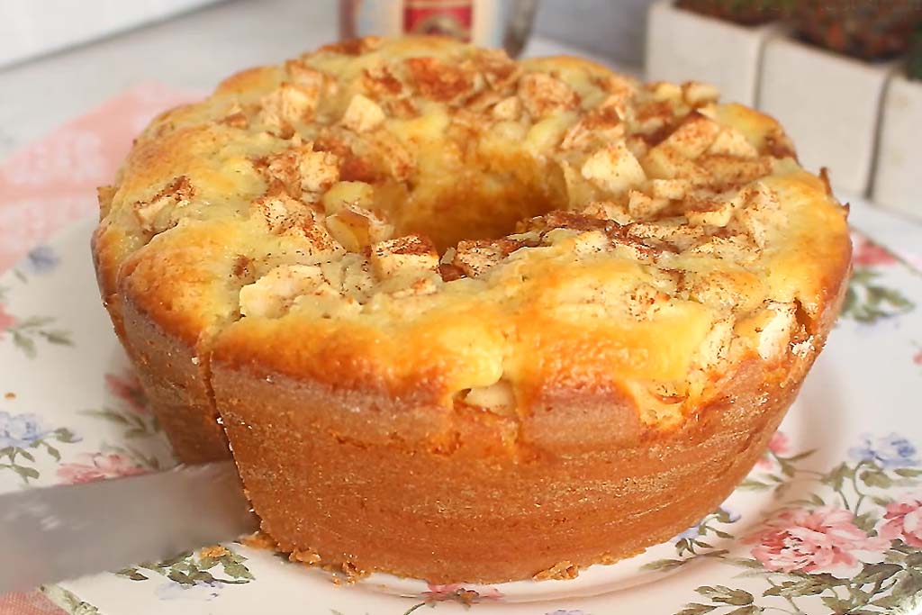Bolo de Maçã Mais Gostoso