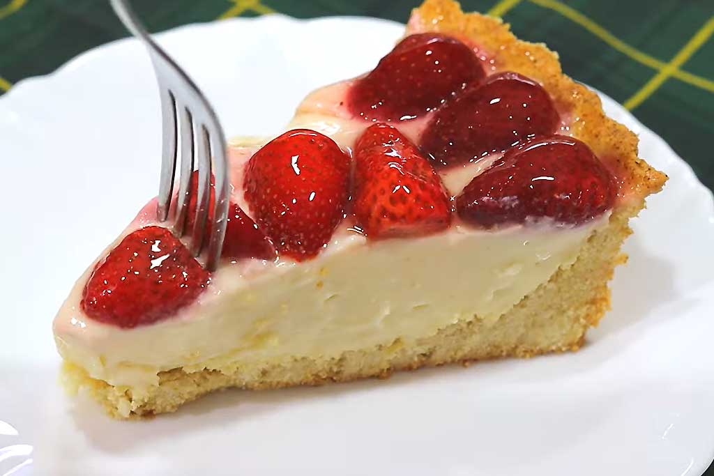 Delícia de Torta de Morango