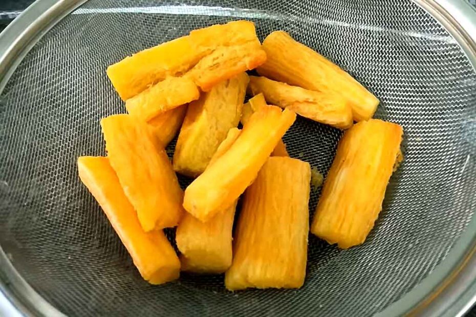 Mandioca Frita Crocante e Sequinha