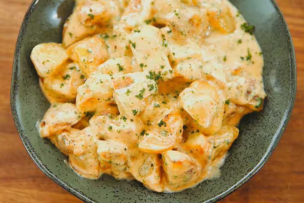 Batata Sauté Cremosa com Parmesão