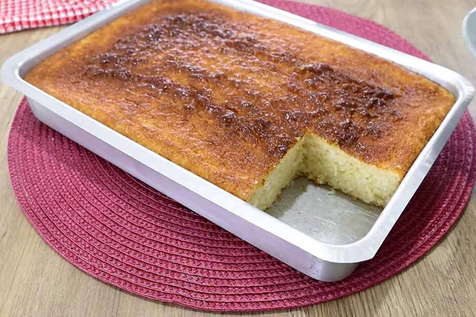 Bolo Queijadinha de Liquidificador